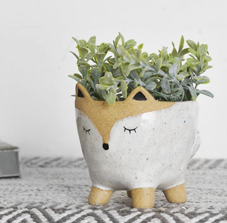 fox pot plant Tan Fox Planter – Simple Pleasures ~ Bountiful Treasures