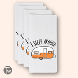 Twisted Wares - I Sleep Around Premium Cotton Tea Towel 4 Pack Christmas Gifts
