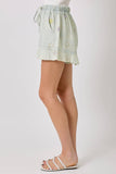 Mystree - 60968 Washed Embroidery Shorts