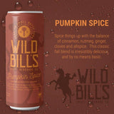 Wild Bill’s Craft Beverage Co. - Pumpkin Spice - Premium Cane Sugar Soda, 12-Pack, Cans