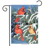 Winter Cardinal Trio Flag