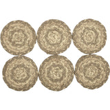 VHC Brands - Cobblestone Jute Coaster Set of 6