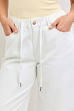 Judy Blue Jeans - HW Featherweight Palazzo Rose Gold Trim W/ Elastic WB