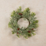 10" Ice Pine Candle Ring