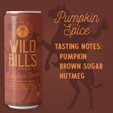 Wild Bill’s Craft Beverage Co. - Pumpkin Spice - Premium Cane Sugar Soda, 12-Pack, Cans