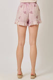 Mystree - 60968 Washed Embroidery Shorts