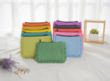 Canvas Ruffle Pouches | Canvas Travel Pouches | Zipper Pouch