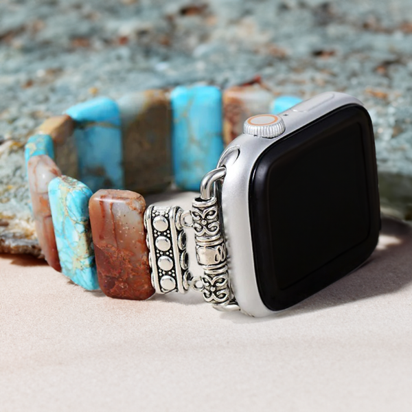 Cape Diablo - Coastal Turquoise Stretch Apple Watch Strap