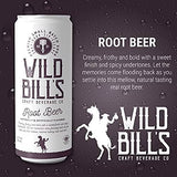 Wild Bill’s Craft Beverage Co. - Root Beer - Premium Cane Sugar Soda, 12-Pack, Cans