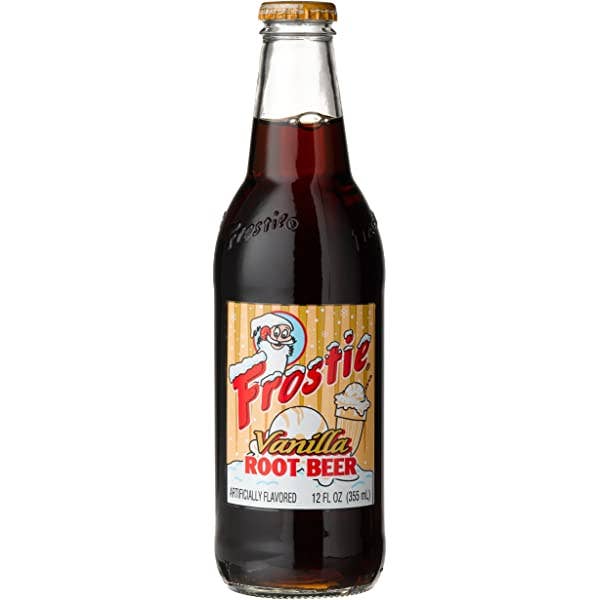 Grandpa Joe's Candy Shop - Frostie Vanilla Root Beer Soda, 12oz Glass Bottle 12ct