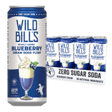 Wild Bill’s Craft Beverage Co. - Blueberry: Zero Sugar Soda, Clean Ingredients, 12-Pack, Cans