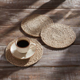 VHC Brands - Natural Jute Trivet 8 inch Diameter Set of 3