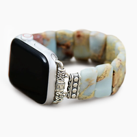Cape Diablo - Earth Tibetan Jasper Stretch Apple Watch Strap