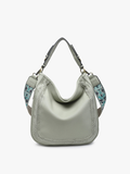 Jen & Co. - M2049 Aris Whipstitch Hobo/Crossbody w/ Guitar Strap