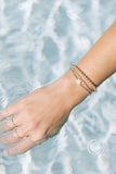Gold Bead with Mother of Pearl Accent