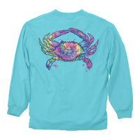 MD Tie Dye Crab Tee - Long Sleeve
