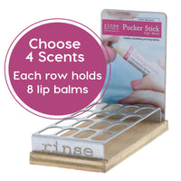 Rinse Bath Body Inc - Pucker Stick Display - 4 Flavor - Simple Pleasures ~ Bountiful Treasures