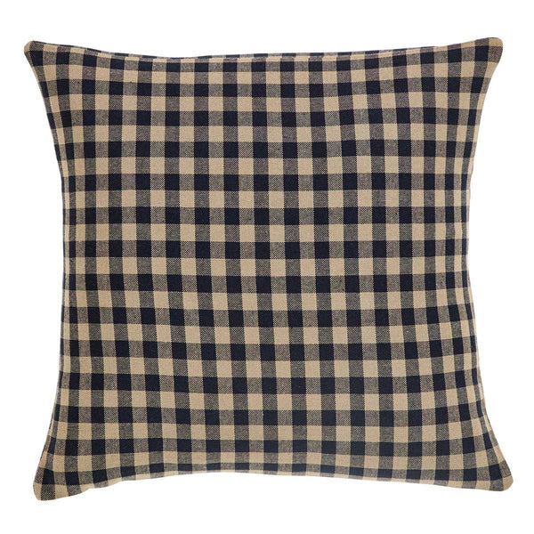 VHC Brands - Black Check Pillow Fabric 16x16