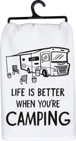 Life is Better When Camping Towel