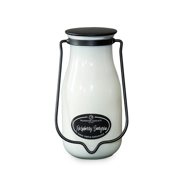 Milkhouse Candle Company - Large Milkbottle 14 oz: Raspberry Sangria