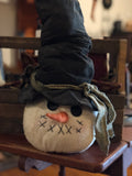 Handmade Snowman Head - Simple Pleasures ~ Bountiful Treasures