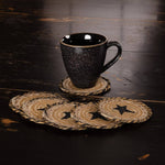 Kettle Grove Jute Coaster Stencil Star