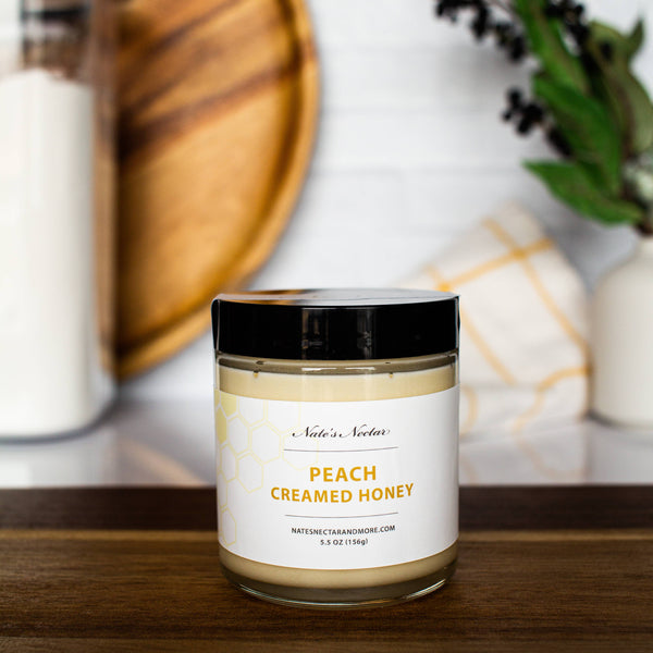 Peach Creamed Honey