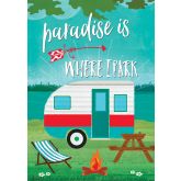 Paradise Camper Flag - Simple Pleasures ~ Bountiful Treasures