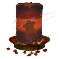 Candle Sleeve - Simple Pleasures ~ Bountiful Treasures