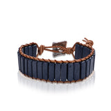 Koko and Lola - Handmade Leather Weave Bracelet - Simple Pleasures ~ Bountiful Treasures