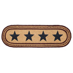 VHC Brands - Potomac Jute Stair Tread Stencil Stars Oval Latex 8.5x27