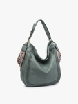 Aris Whipstitch Hobo Crossbody w/ Guitar Strap
