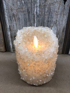 Shimmer Diamond 3x4 Moving Flame Pillar