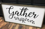 Pizza and a Project Framed Farmhouse Sign - Simple Pleasures ~ Bountiful Treasures