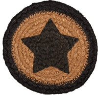 VHC Brands - Farmhouse Jute Coaster Stencil Star Set of 6