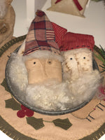 Santa Face Ornie - Simple Pleasures ~ Bountiful Treasures