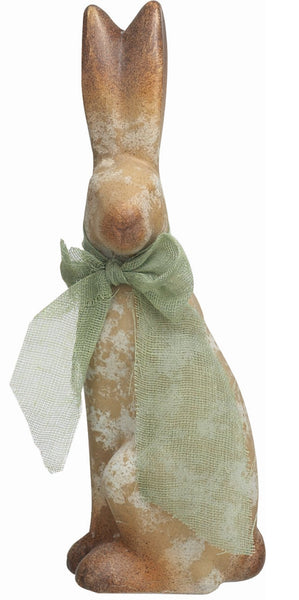 Terracotta Brown Easter Sitting Statuette - Simple Pleasures ~ Bountiful Treasures