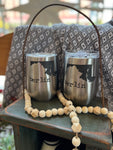 Engraved Stainless Stemless Wine Glass
