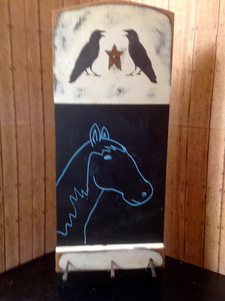 Black Crow Chalk Board - Simple Pleasures ~ Bountiful Treasures