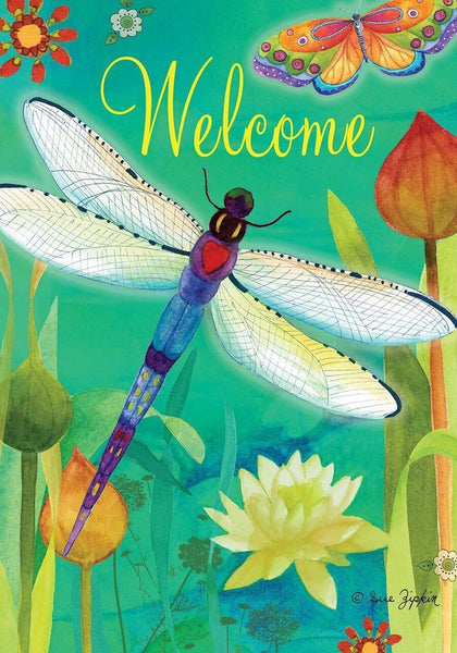 Dragonfly Dream Flag - Simple Pleasures ~ Bountiful Treasures