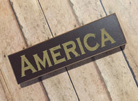 America Mini Sign - Simple Pleasures ~ Bountiful Treasures