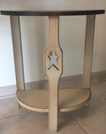 Half Round End Table - Simple Pleasures ~ Bountiful Treasures