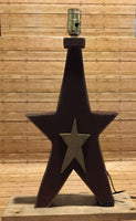 Star on Star Lamp 15" - Simple Pleasures ~ Bountiful Treasures