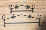 Wrought Iron Star Sign Holder - Simple Pleasures ~ Bountiful Treasures