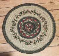 8" Braided Trivet - Simple Pleasures ~ Bountiful Treasures