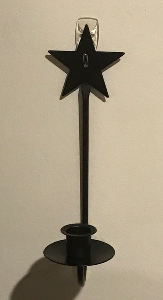 Wrought Iron Star Taper Sconce - Simple Pleasures ~ Bountiful Treasures
