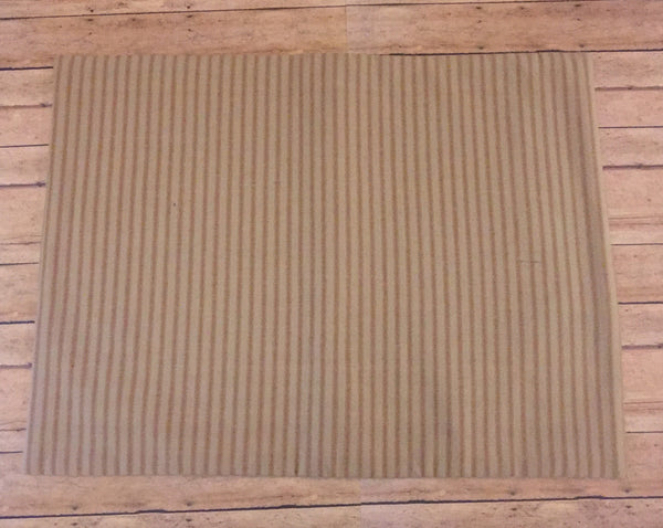 Linen mustard striped placemats - Simple Pleasures ~ Bountiful Treasures