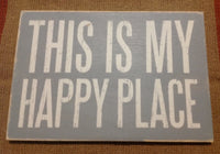 Happy Place Wooden Postcard - Simple Pleasures ~ Bountiful Treasures