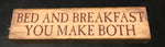 Bed and Breakfast Mini Sign - Simple Pleasures ~ Bountiful Treasures