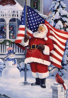 American Santa Flag - Simple Pleasures ~ Bountiful Treasures